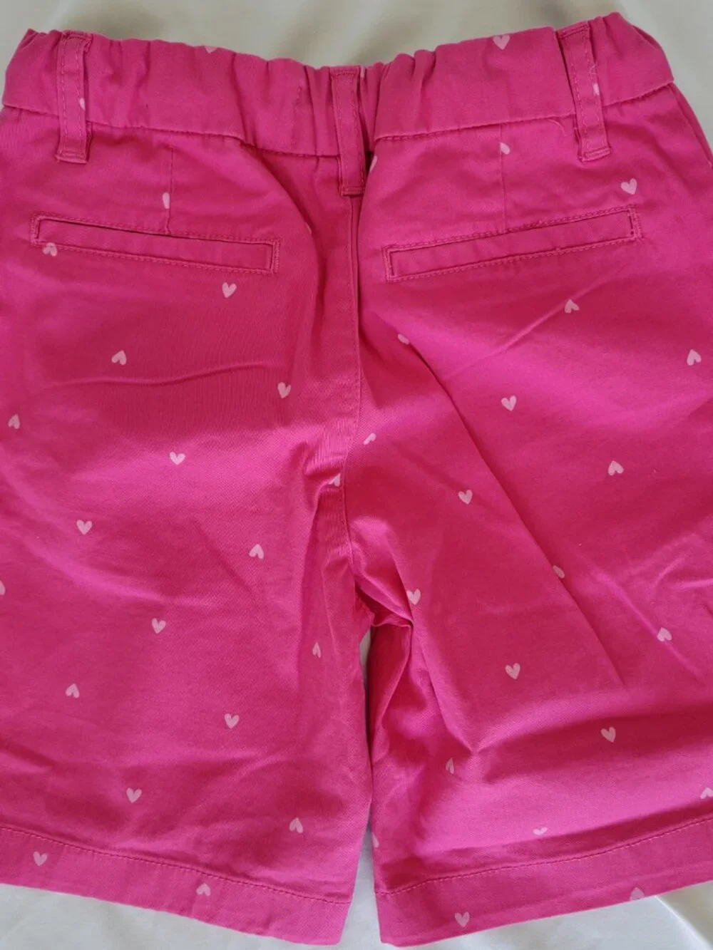 OshKosh B'gosh Girls Chino Shorts, Lot of 3, Chambray Navy Pink Blue, Size 7